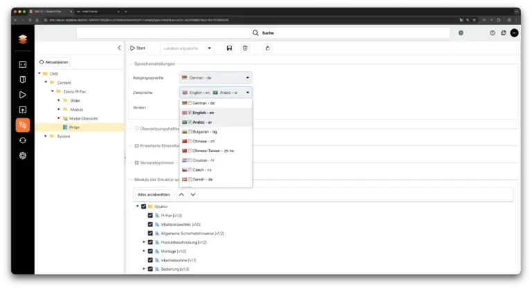 Übersetzungsmanagement Lokalisieren