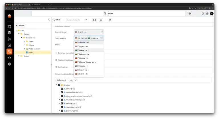 Übersetzungsmanagement LokalisierenTab en